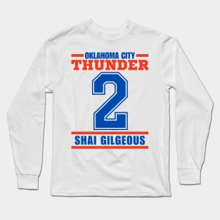 Oklahoma City Thunder Gilgeous 2 Basketball Player Long Sleeve T-Shirt